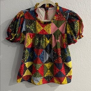 Doen Multicolor Patchwork Blouse